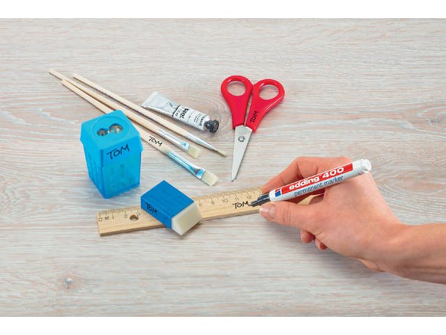 Viltstift edding 400 rond 1mm blauw