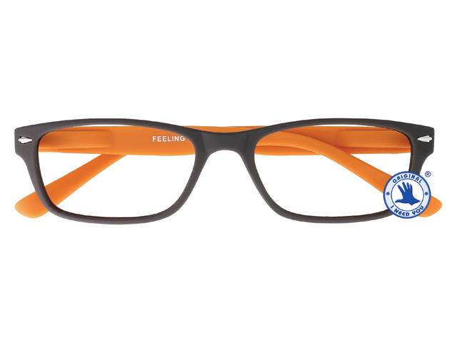 Leesbril I Need You +2.50dpt Feeling bruin-oranje