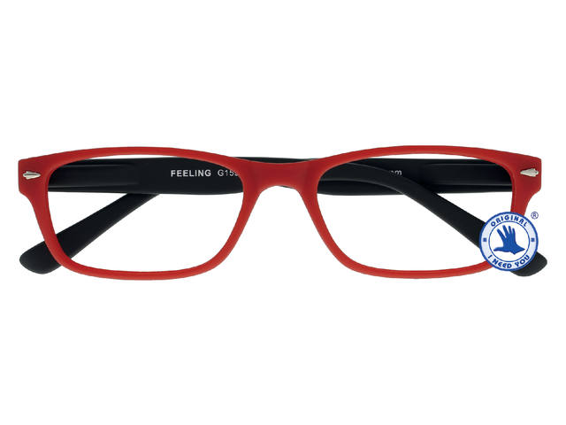 Leesbril I Need You +3.00dpt Feeling rood-zwart