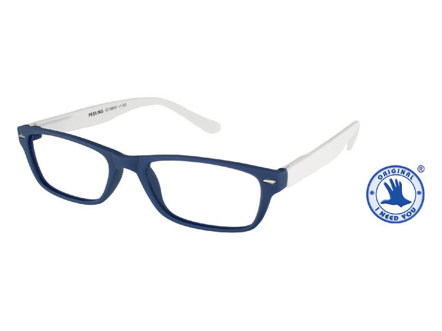Leesbril I Need You +2.00dpt Feeling blauw-wit