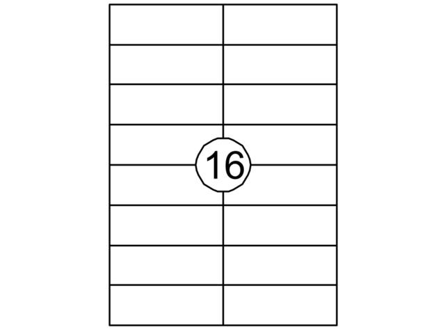 Etiket Avery DP167-100 105x37mm wit 1600st