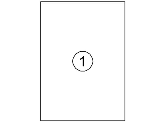 Etiket Quantore 210x297mm 100st