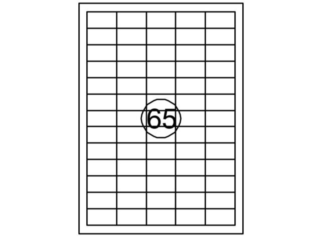 Etiket Quantore 38x21.2mm 975st