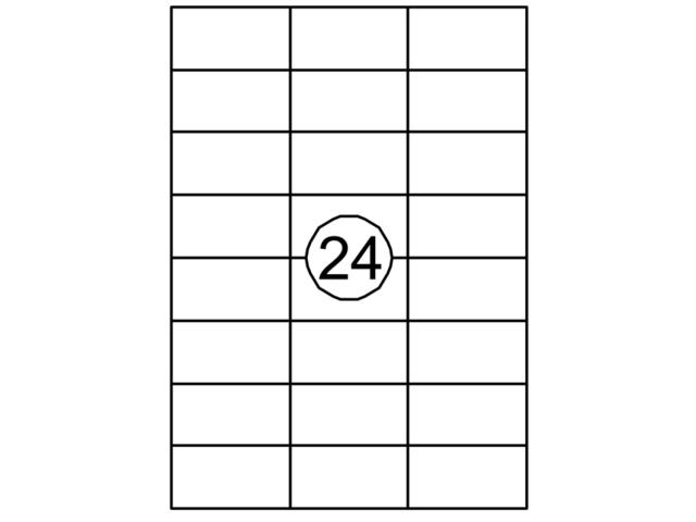 Etiket Quantore 70x37mm 2400st