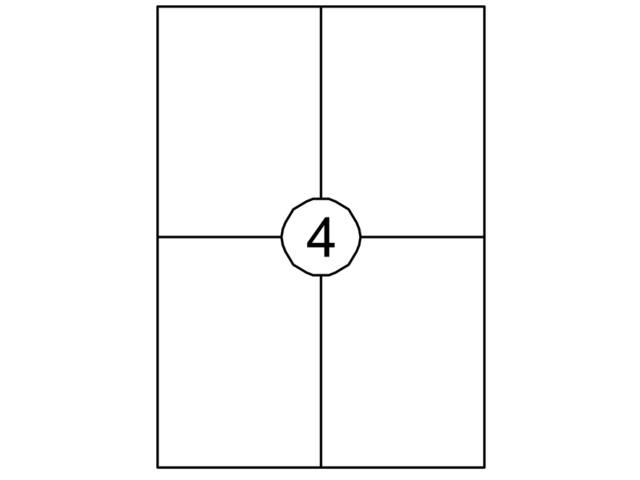 Etiket Quantore 105x148mm 400st