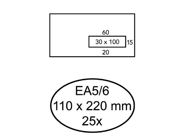 Envelop Quantore venster vr EA5/6 110x220 80gr zk