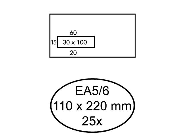 Envelop Quantore venster vl EA5/6 110x220 80gr zk