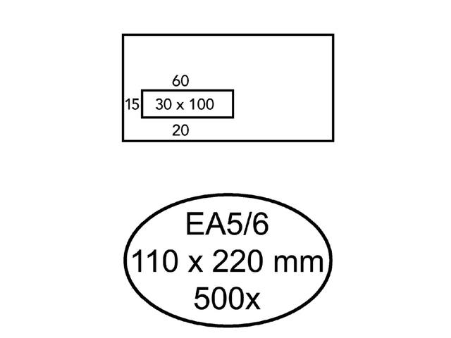 Envelop Quantore venster EA5/6 vl30 zk 80gr wt