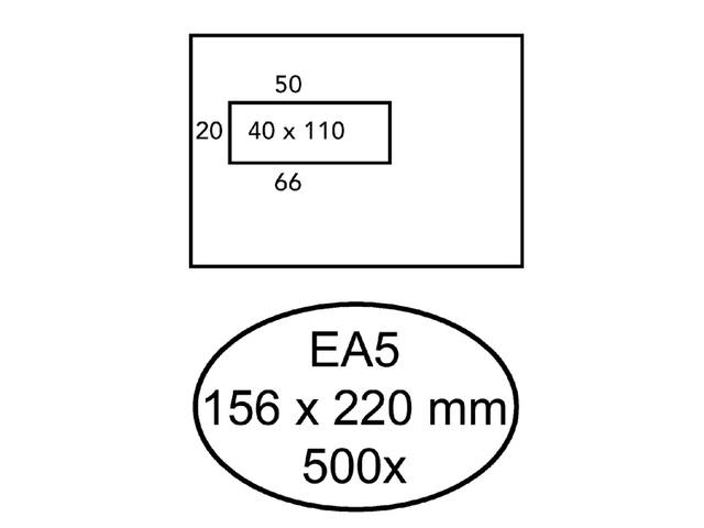 Envelop Quantore venster EA5 vl40 80gr wt