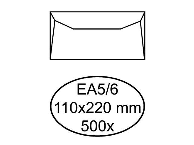 Envelop Hermes bank EA5/6 110x220 500st wit