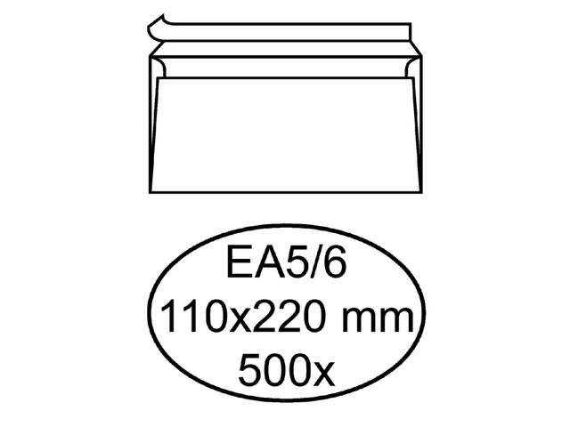 Envelop Hermes bank EA5/6 110x220 zk 500st wit