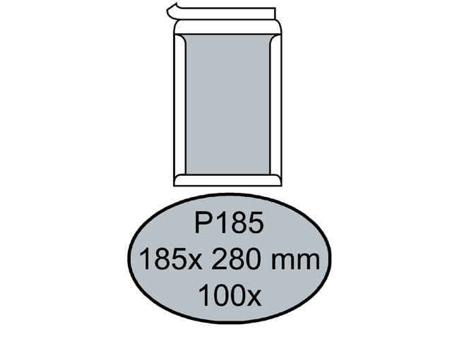 Envelop Quantore bordrug P185 185x280 zk 120gr wt