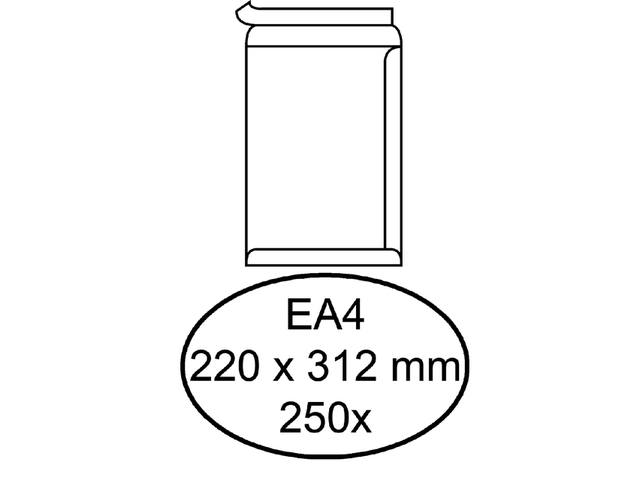 Envelop Hermes akte EA4 220x312 zk 250st wit