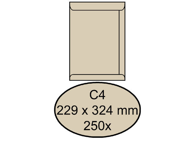 Envelop Quantore akte C4 229x324 120gr cremekraft