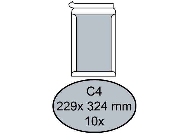 Envelop Quantore bordrug C4 229x324 120gr zk wt