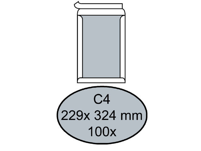 Envelop Quantore bordrug C4 229x324 zk 120gr wt