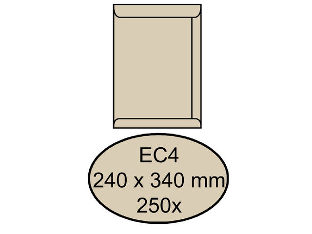 Envelop Quantore akte EC4 240x340 120gr cremekraft