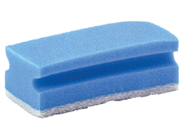 Schuurspons Cleaninq 140x70x42mm bl/wt 5st