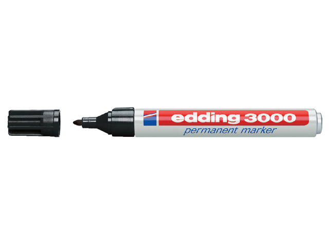 Viltstift edding 3000 rond 1.5-3mm zwart