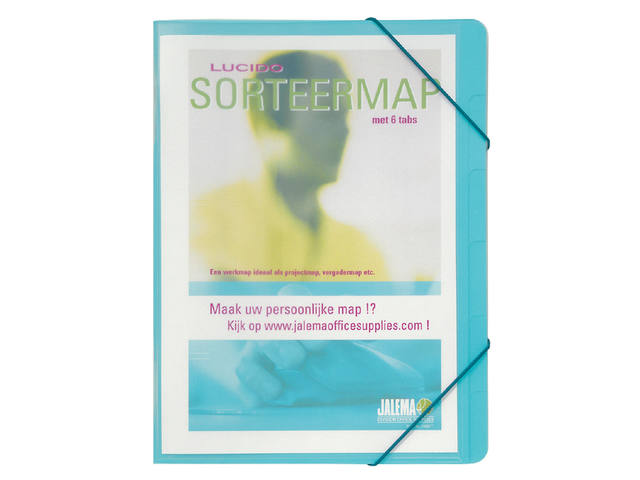 Sorteermap Djois personaliseerbaar A4 6tab bl