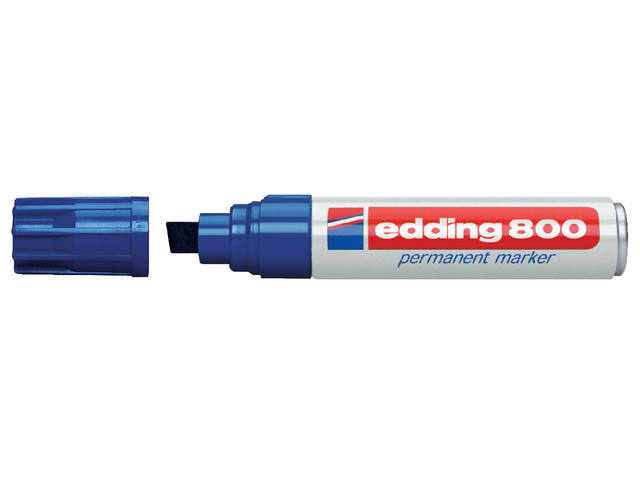 Viltstift edding 800 schuin 4-12mm blauw