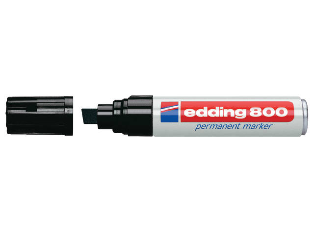 Viltstift edding 800 schuin 4-12mm zwart