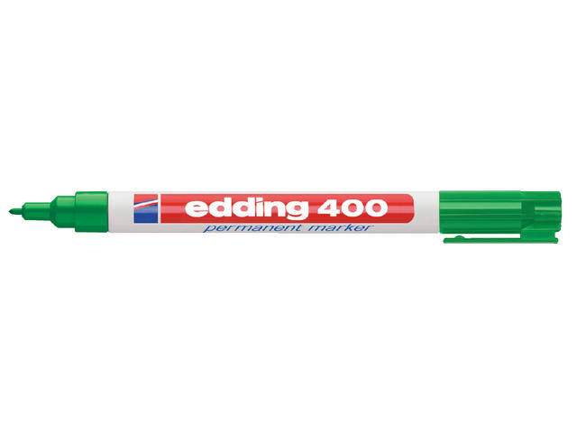 Viltstift edding 400 rond 1mm groen