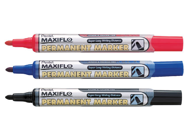 Viltstift Pentel NLF50 Maxiflo rond 1mm zwart