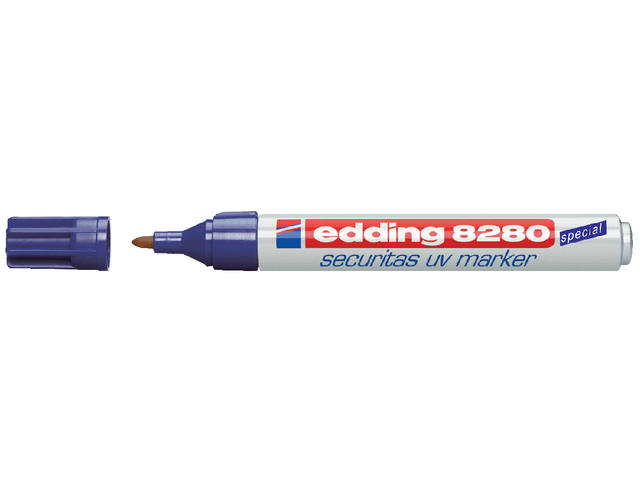 Viltstift edding 8280 onzichtbaar rond 1.5-3mm UV