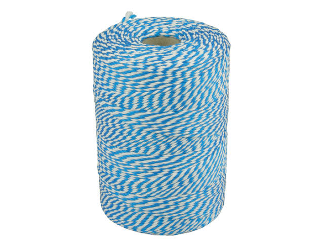 Touw Muller katoen 50 gram 45 meter blauw/wit