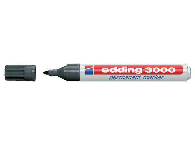 Viltstift edding 3000 rond 1.5-3mm grijs