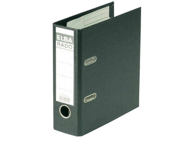 Ordner Elba Rado Plast a5 75mm pvc zwart