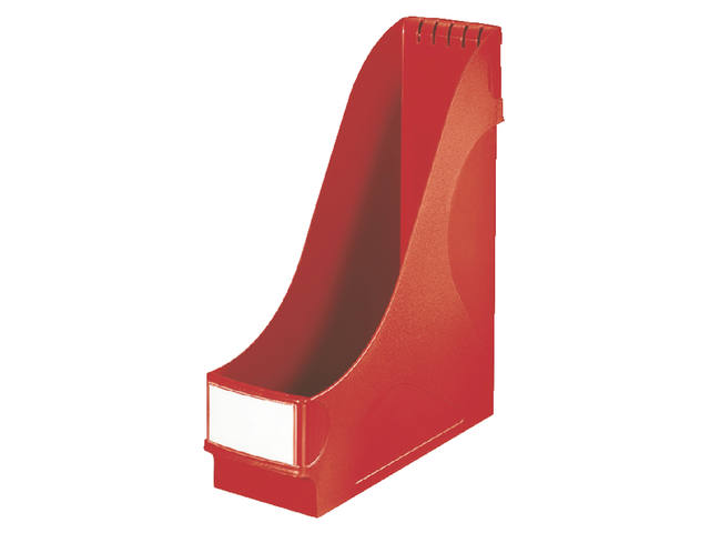 Tijdschriftencassette Leitz extra breed rood