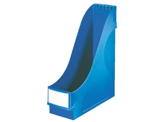 Tijdschriftencassette Leitz extra breed blauw