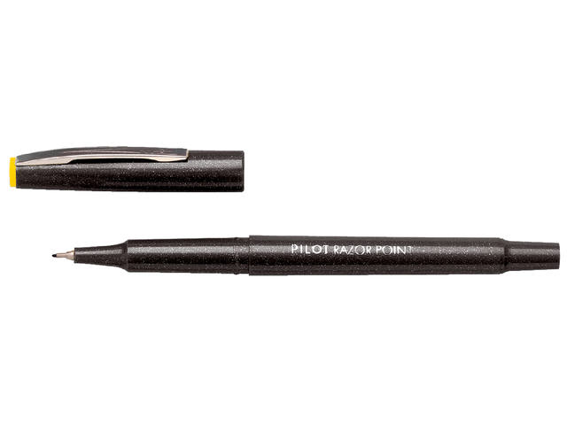 Fineliner PILOT Razor Point SW-10 PP F zwart