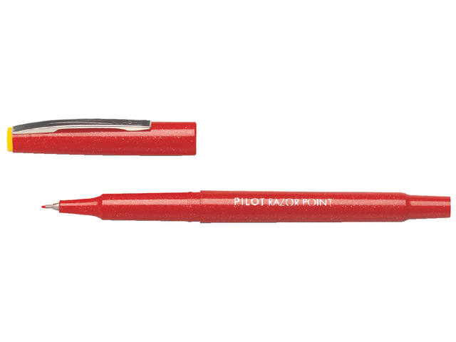 Fineliner PILOT Razor Point SW-10 PP F rood