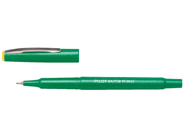 Fineliner PILOT Razor Point SW-10 PP F groen
