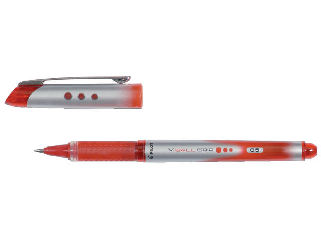 Rollerpen PILOT V-Ball Grip BLN-VBG-5 F rood