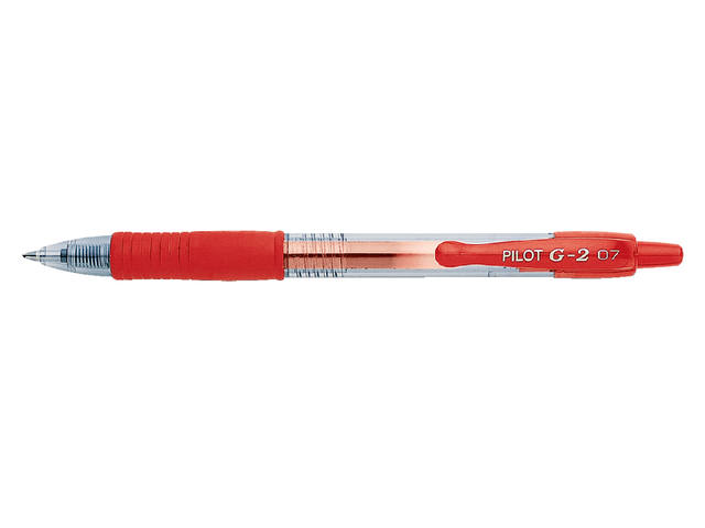 Gelschrijver PILOT BL-G2+-7 M rood