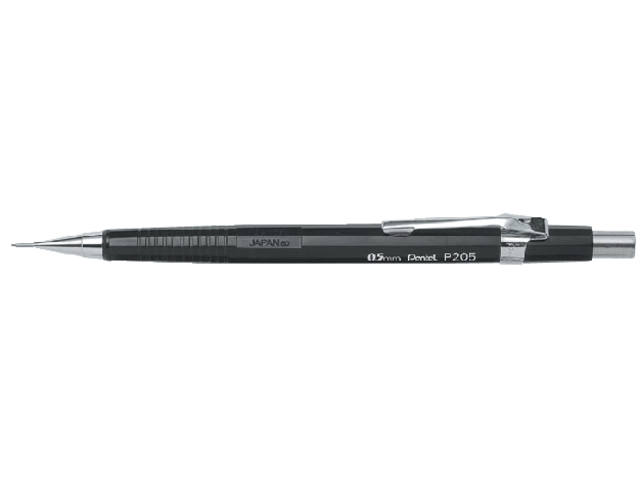 Vulpotlood Pentel P205 HB 0.5mm zwart