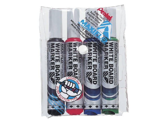 Whiteboardmarker Pentel MWL5M 3mm assorti