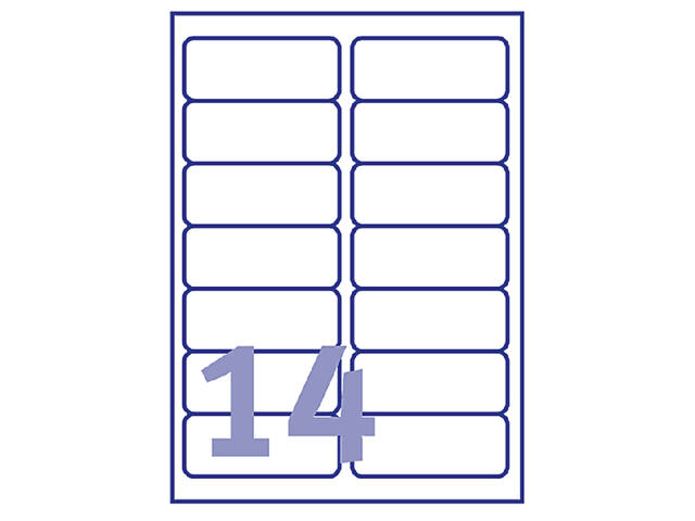 Etiket Avery J8163-10 99.1x38.1mm wit 140st