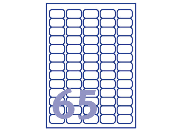 Etiket Avery J8551-25 38.1x21.2mm tr 1625st