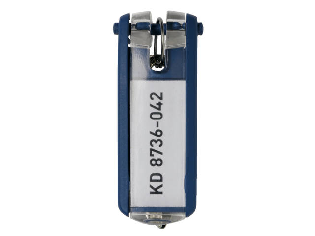 Sleutellabel Durable 1957 met ring blauw