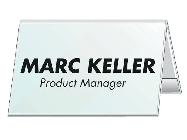 Tafelnaambord Durable 8051 52x100mm transp