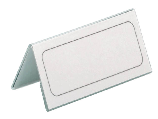 Tafelnaambord Durable 8052 61x210mm transp