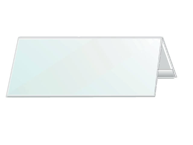 Tafelnaambord Durable 8053 105x297mm transp