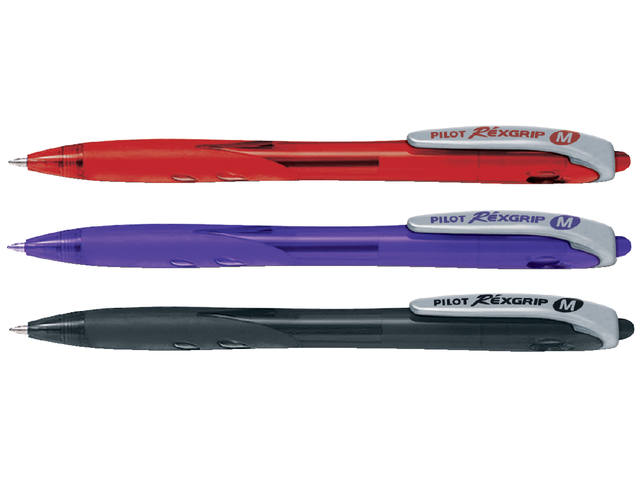 Balpen PILOT Begreen Rexgrip M rood