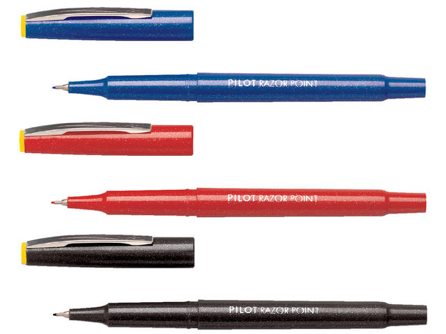 Fineliner PILOT Razor Point SW-10 PP F zwart