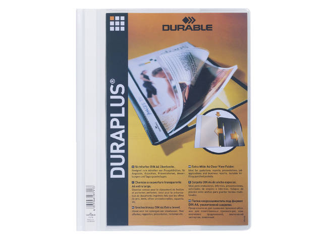 Snelhechtmap Durable Duraplus A4 wit